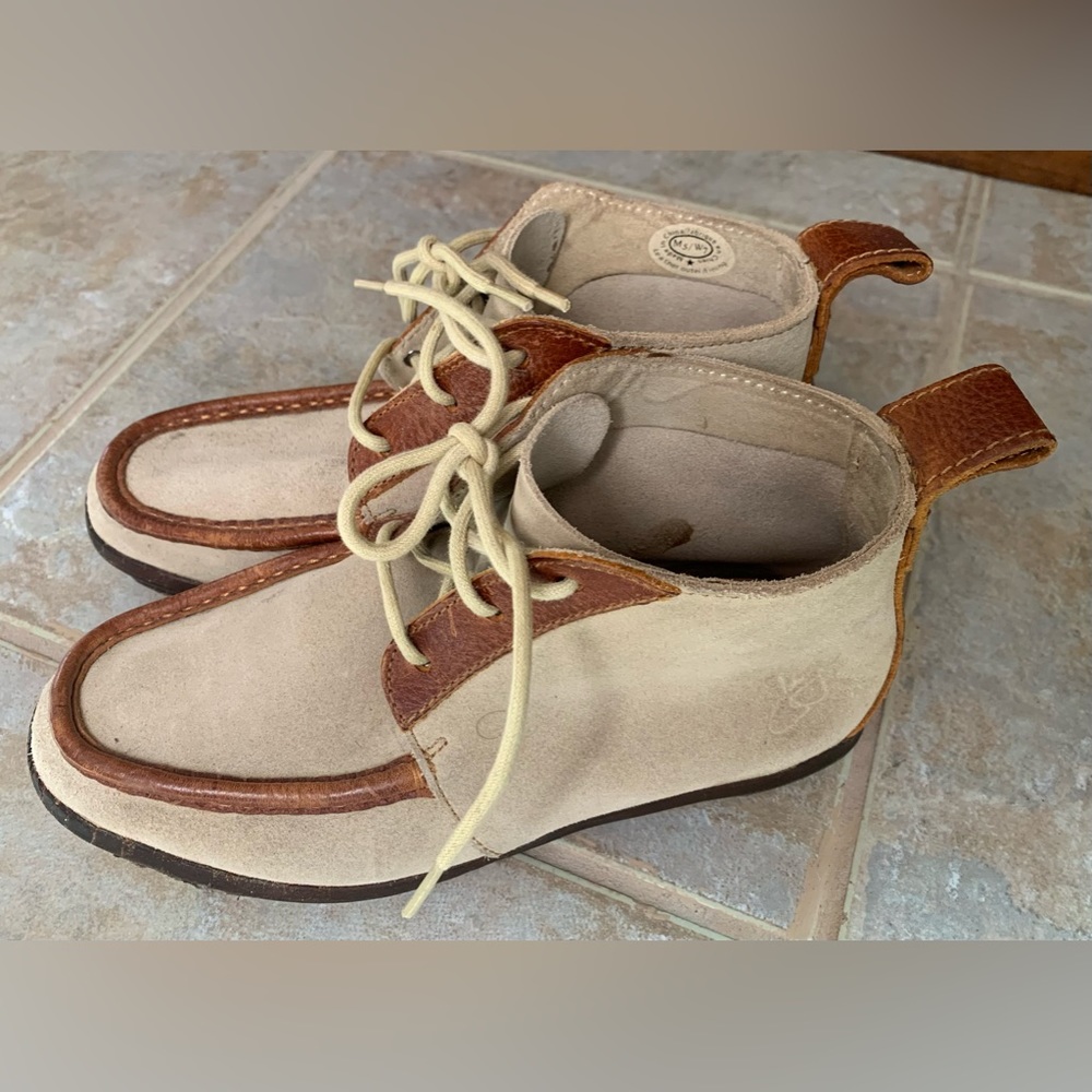 Fluevog Suede and Leather Chukkas Desert Boots